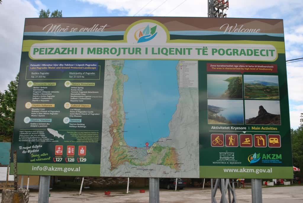 Karte des Schutzgebietes | Foto: Schutzgebiet Pogradec – Ohridsee